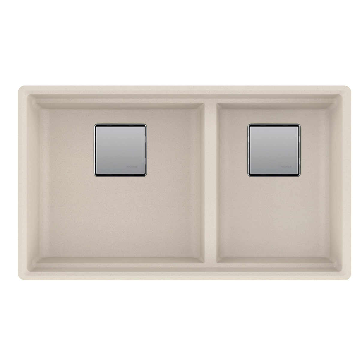 FRANKE PKG160LD-CHA Peak 32.0-in. x 18.8-in. Champagne Granite Undermount Double Bowl Kitchen Sink - PKG160LD-CHA In Champagne