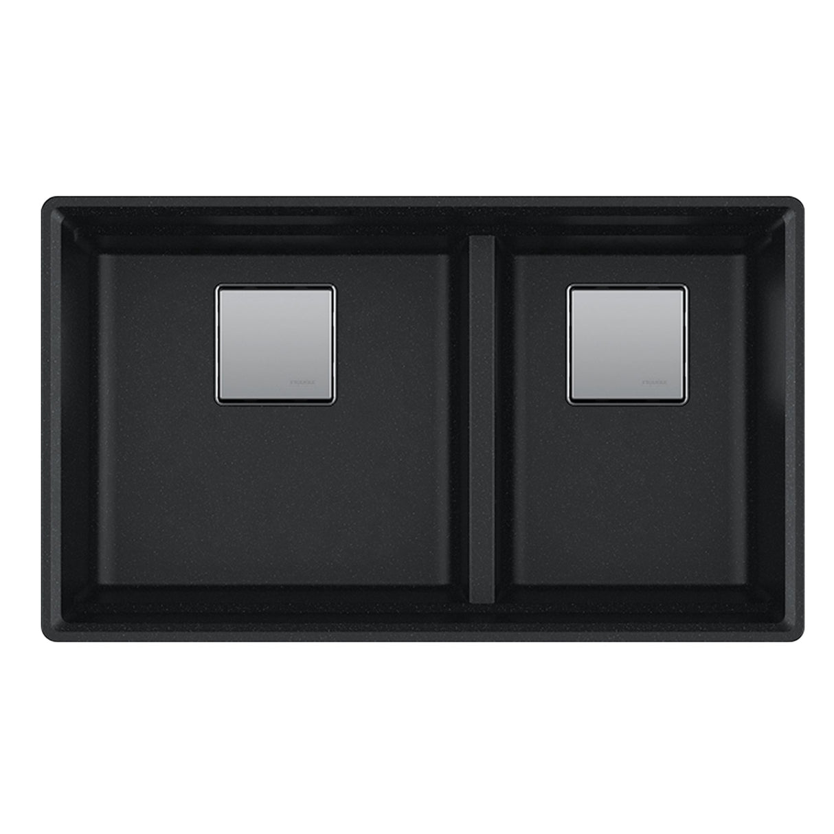 FRANKE PKG160LD-ONY Peak 32.0-in. x 18.8-in. Onyx Granite Undermount Double Bowl Kitchen Sink - PKG160LD-ONY In Onyx