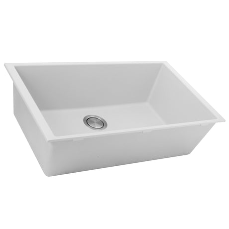 Nantucket Sinks 33-inch Undermount Granite Composite Sink in White