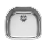 FRANKE PRX11021 Prestige 22.25-in. x 20-in. 18 Gauge Stainless Steel Undermount Single Bowl Kitchen Sink - PRX11021 In Silk