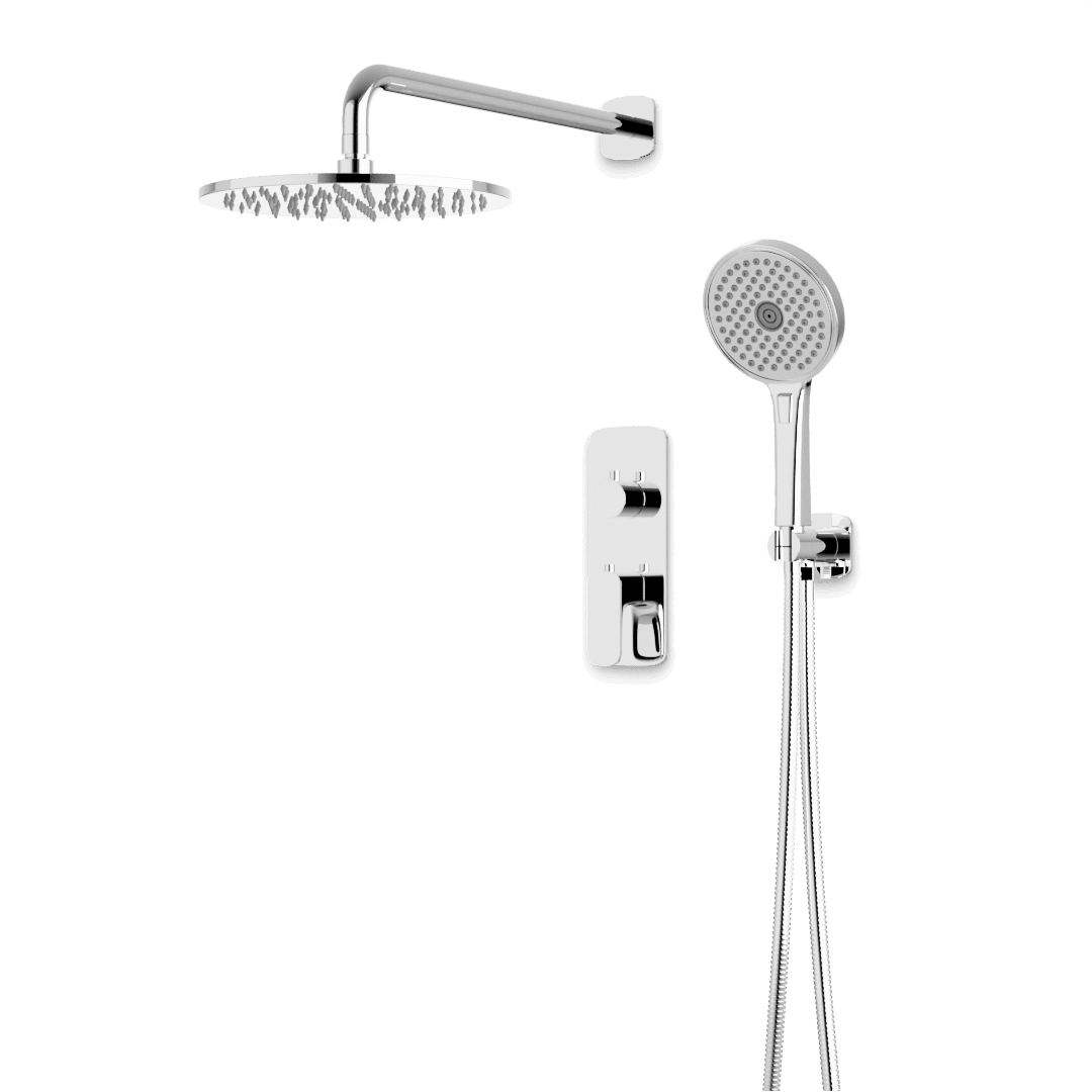 Artos Harmony Thermostatic Shower Trim Kit with Hand Shower in Chrome – 10" (standard) Shower Head Size – PS140C10TRCH