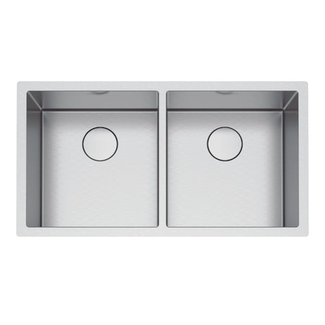 FRANKE PS2X120-16-16 Professional 2.0 35.5-in.. x 19.5-in. 16 Gauge Stainless Steel Undermount Double Bowl Kitchen Sink - PS2X120-16-16 In Diamond