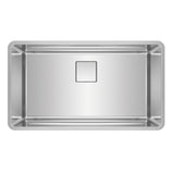 FRANKE PTX110-31 Pescara 32.5-in. x 18.5-in. 18 Gauge Stainless Steel Undermount Single Bowl Kitchen Sink - PTX110-31 In Pearl
