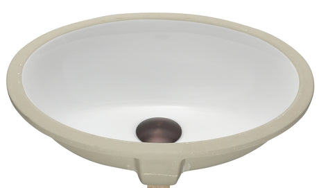 Lenova PU-902W Undermount Single Bowl 16-1/2 x 13-1/4 x 8 - White and Smooth