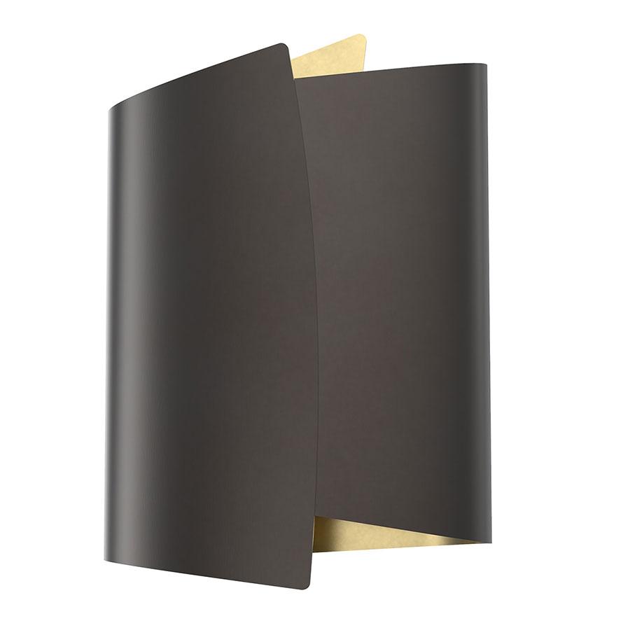 Alora WV319202UBLB PARDUCCI WALL VANITY URBAN BRONZE W/ LIGHT BRASS