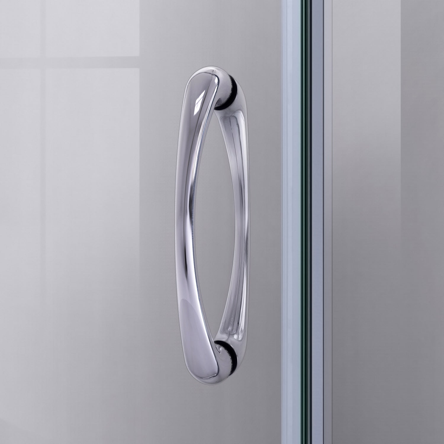 DreamLine Prime 33 in. x 33 in. x 78 3/4 in. H Shower Enclosure, Base, and White Wall Kit in Chrome and Frosted Glass