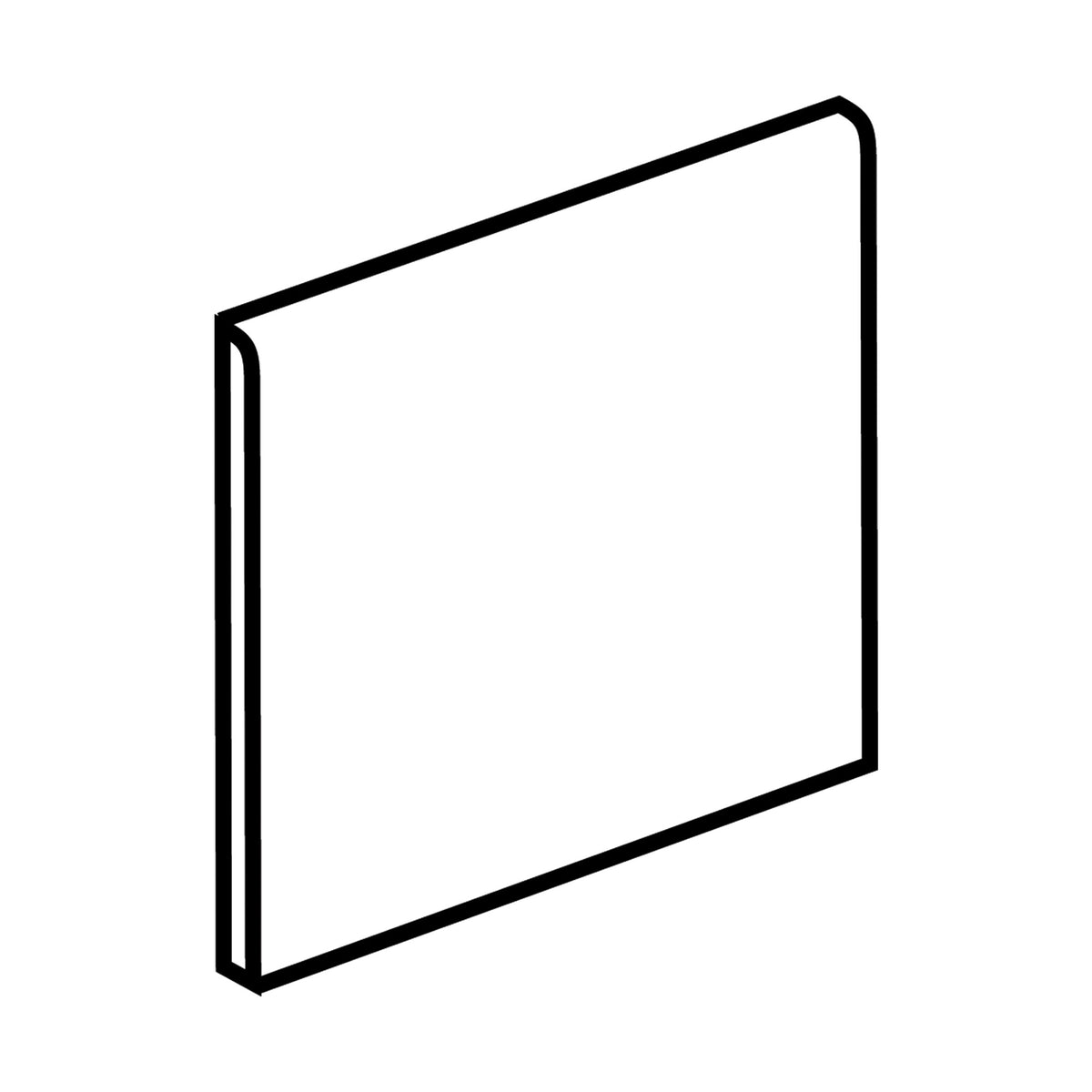 American Olean Quarry Regular Canyon Red Q1665 Bullnose Matte Quarry Tile Trim 0Q01Q1665F1P