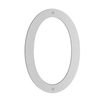 Smedbo Nordic House Number 0 in Matt grey