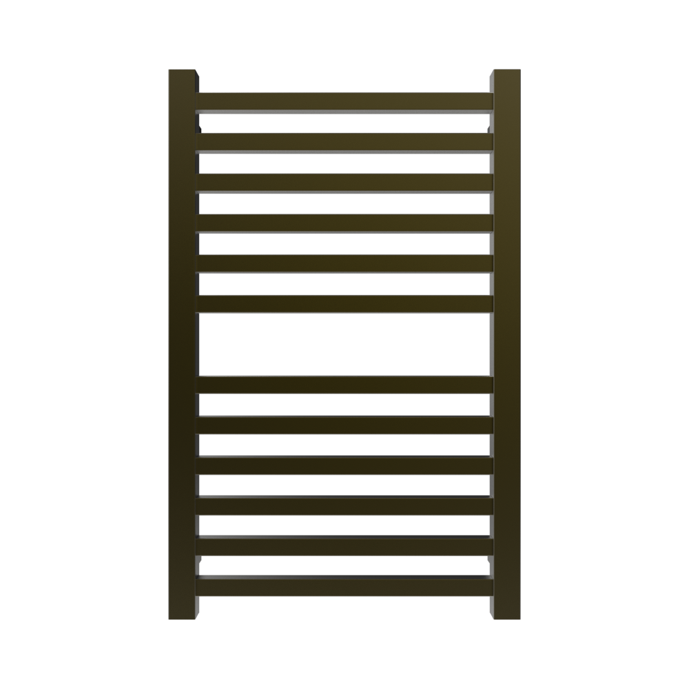 Amba Products Q2132BB Quadro 12-Bar Hardwired Towel Warmer - 4.375 x 21.25 x 33.125 in. - Brushed Bronze Finish