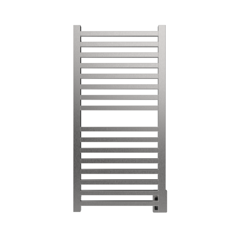Amba Products Q2142B Quadro 16-Bar Hardwired Towel Warmer - 4.375 x 21.25 x 42.625 in. - Brushed Finish