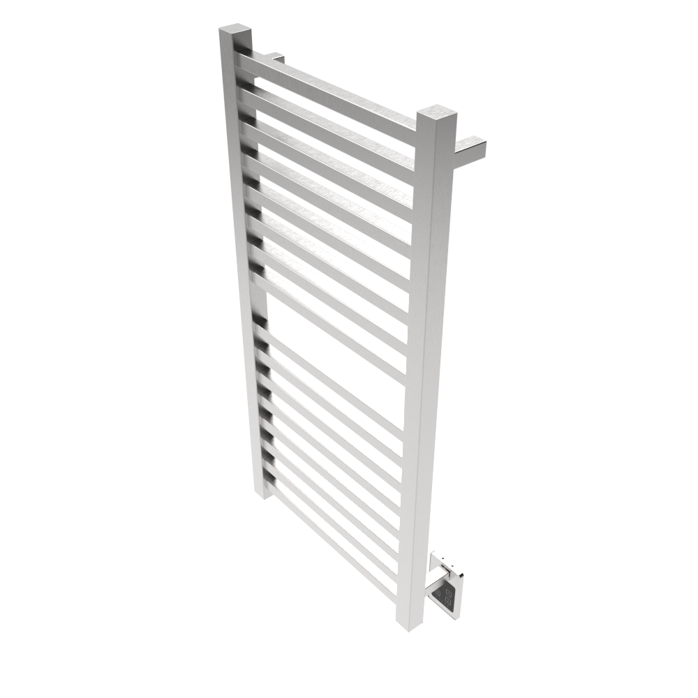 Amba Products Q2142B Quadro 16-Bar Hardwired Towel Warmer - 4.375 x 21.25 x 42.625 in. - Brushed Finish
