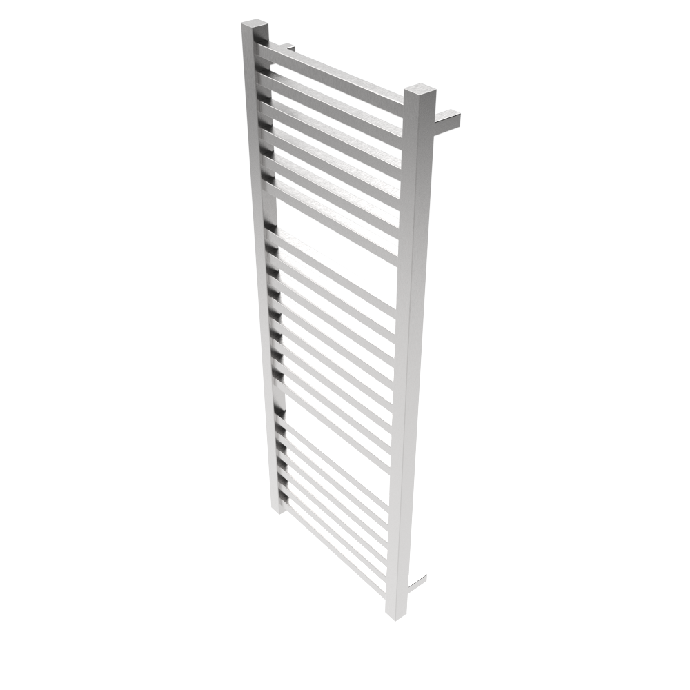 Amba Products Q2154B Quadro 20-Bar Hardwired Towel Warmer - 4.375 x 21.25 x 54.375 in. - Brushed Finish