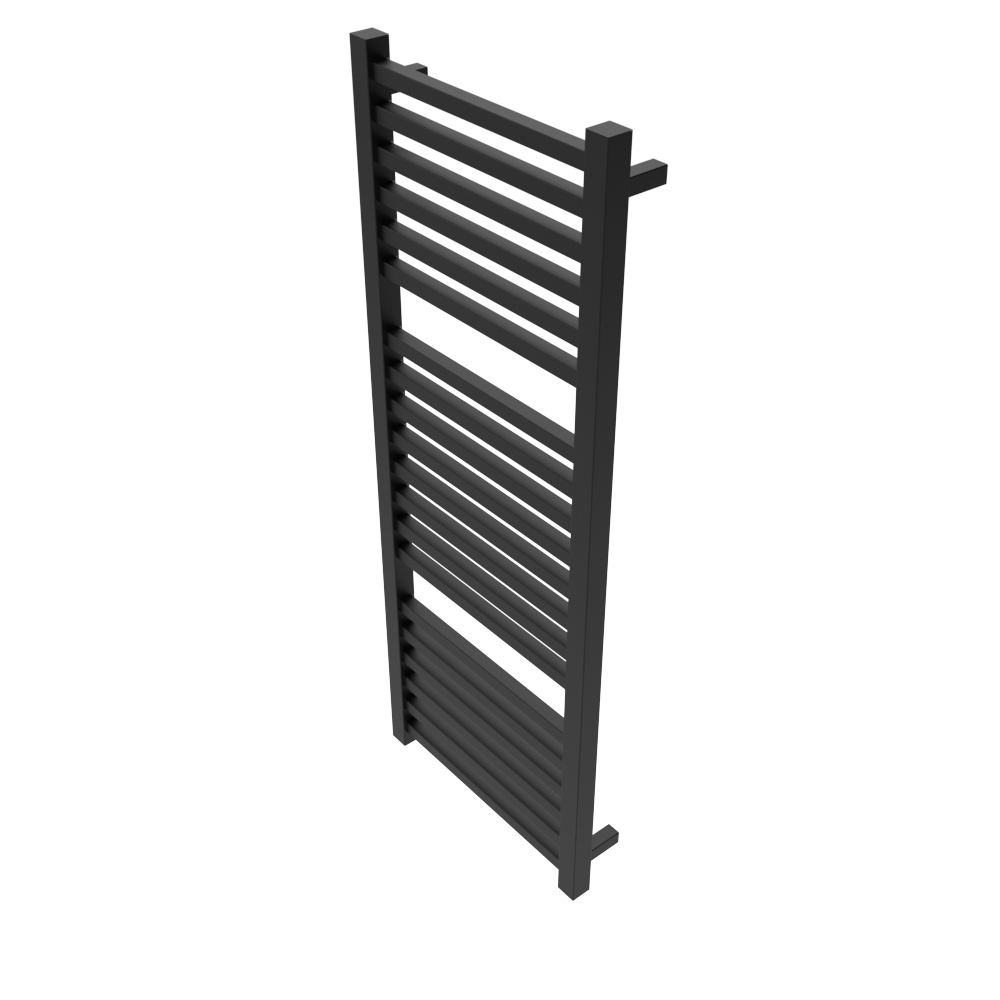 Amba Products Q2154MB Quadro 20-Bar Hardwired Towel Warmer - 4.375 x 21.25 x 54.375 in. - Matte Black Finish
