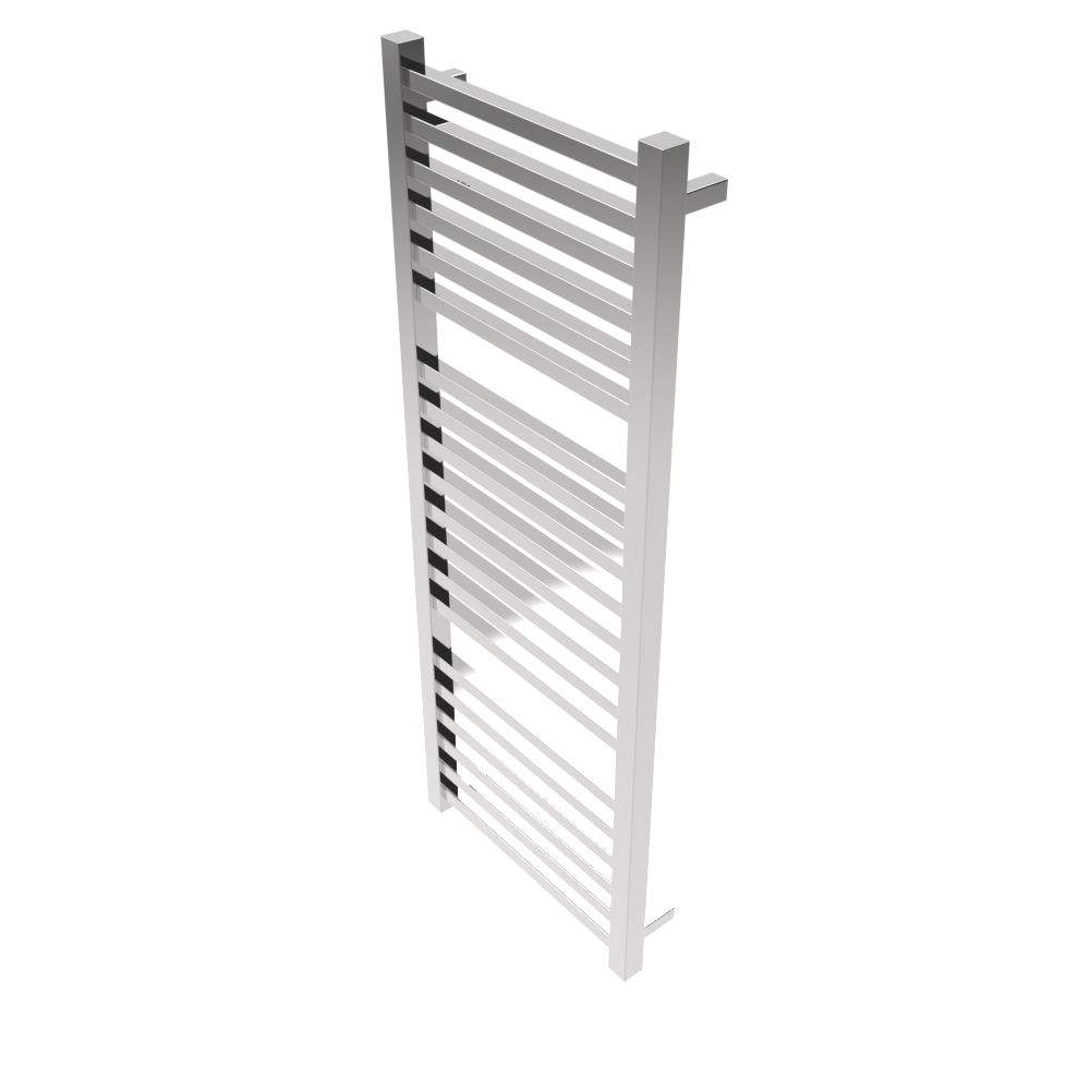 Amba Products Q2154P Quadro 20-Bar Hardwired Towel Warmer - 4.375 x 21.25 x 54.375 in. - Polished Finish