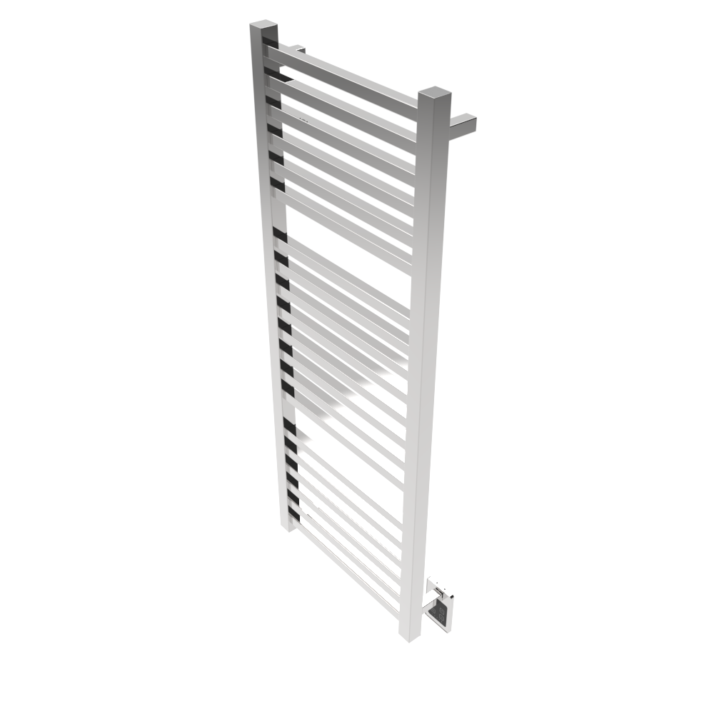 Amba Products Q2154P Quadro 20-Bar Hardwired Towel Warmer - 4.375 x 21.25 x 54.375 in. - Polished Finish