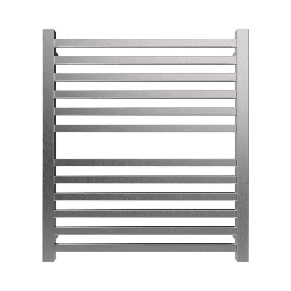 Amba Products Q2932B Quadro 12-Bar Hardwired Towel Warmer - 4.375 x 29.125 x 33.125 in. - Brushed Finish