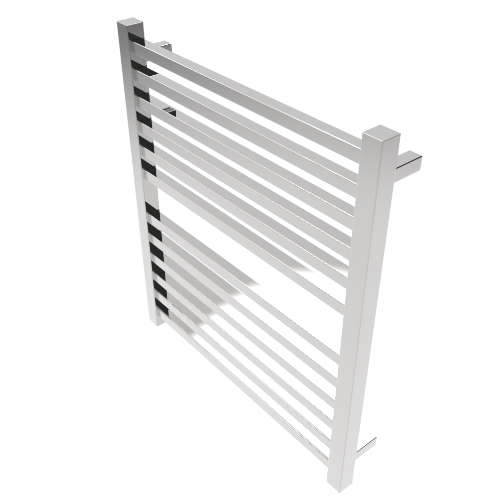 Amba Products Q2932P Quadro 12-Bar Hardwired Towel Warmer - 4.375 x 29.125 x 33.125 in. - Polished Finish