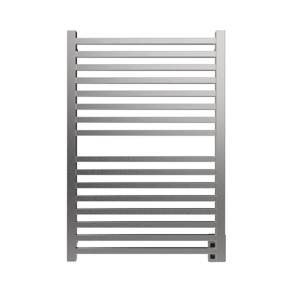 Amba Products Q2942B Quadro 16-Bar Hardwired Towel Warmer - 4.375 x 29.125 x 42.625 in. - Brushed Finish