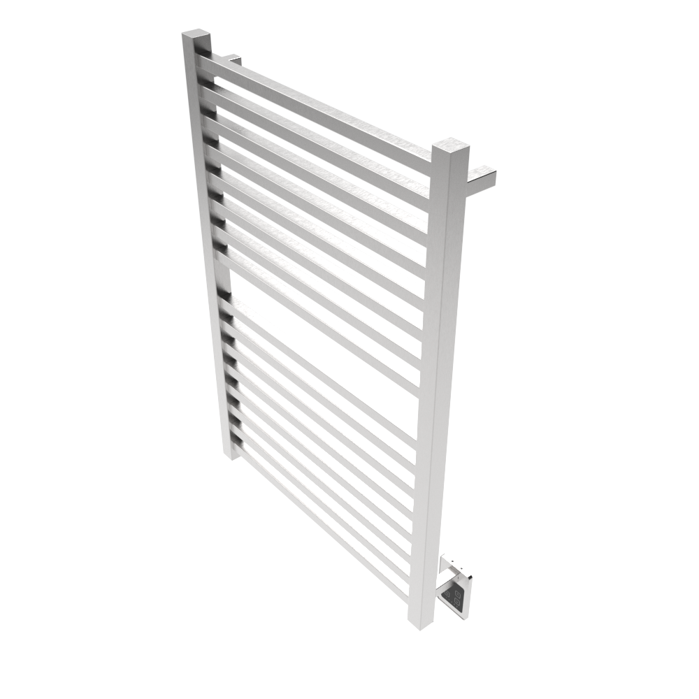 Amba Products Q2942B Quadro 16-Bar Hardwired Towel Warmer - 4.375 x 29.125 x 42.625 in. - Brushed Finish