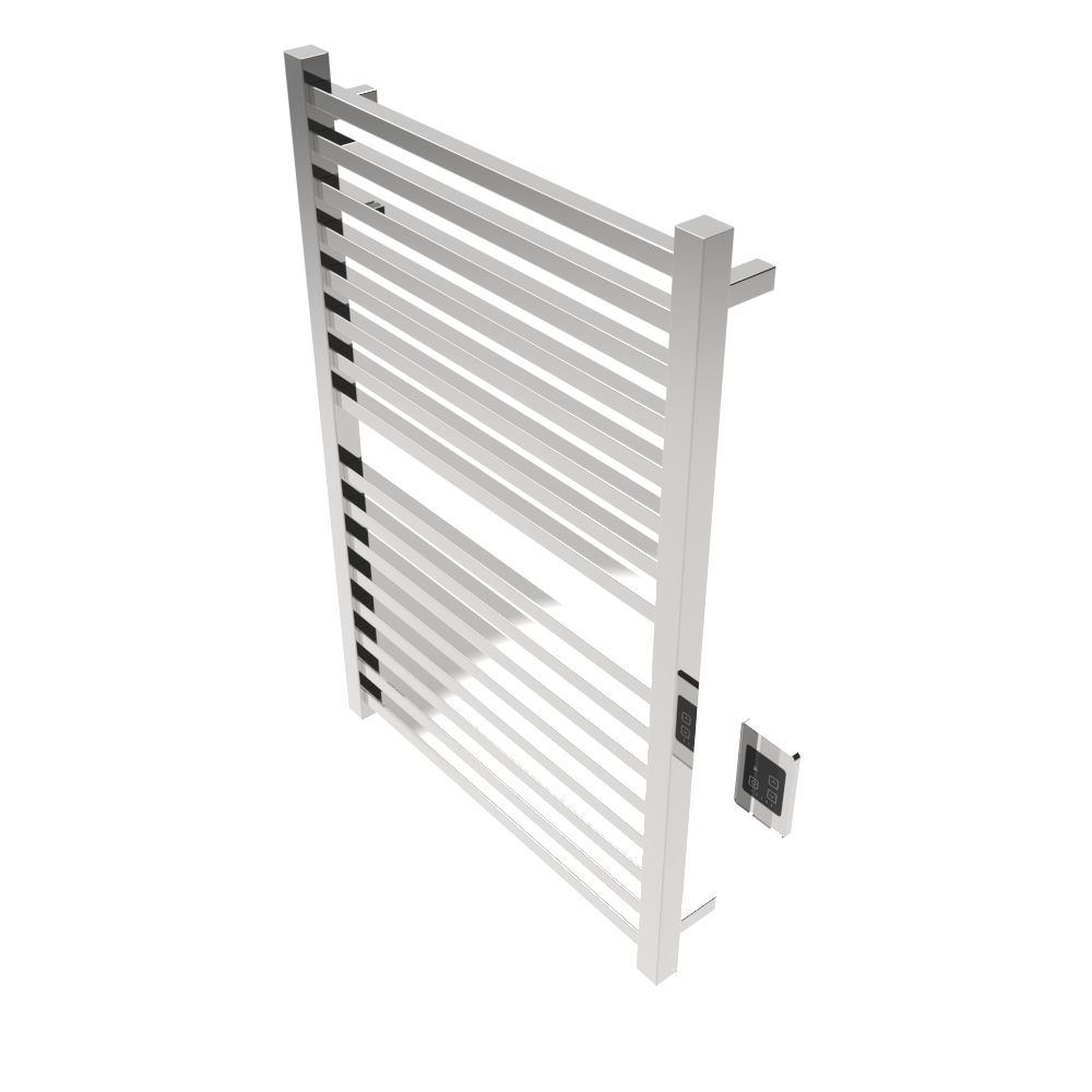 Amba Products Q2942P Quadro 16-Bar Hardwired Towel Warmer - 4.375 x 29.125 x 42.625 in. - Polished Finish
