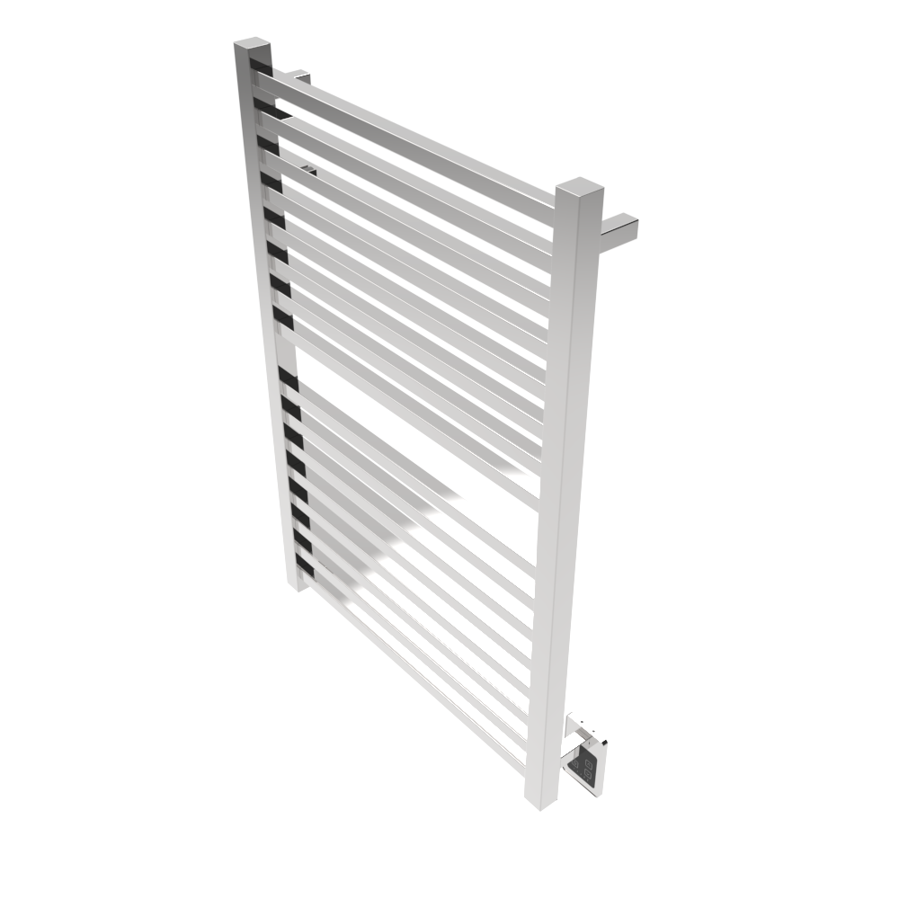 Amba Products Q2942P Quadro 16-Bar Hardwired Towel Warmer - 4.375 x 29.125 x 42.625 in. - Polished Finish