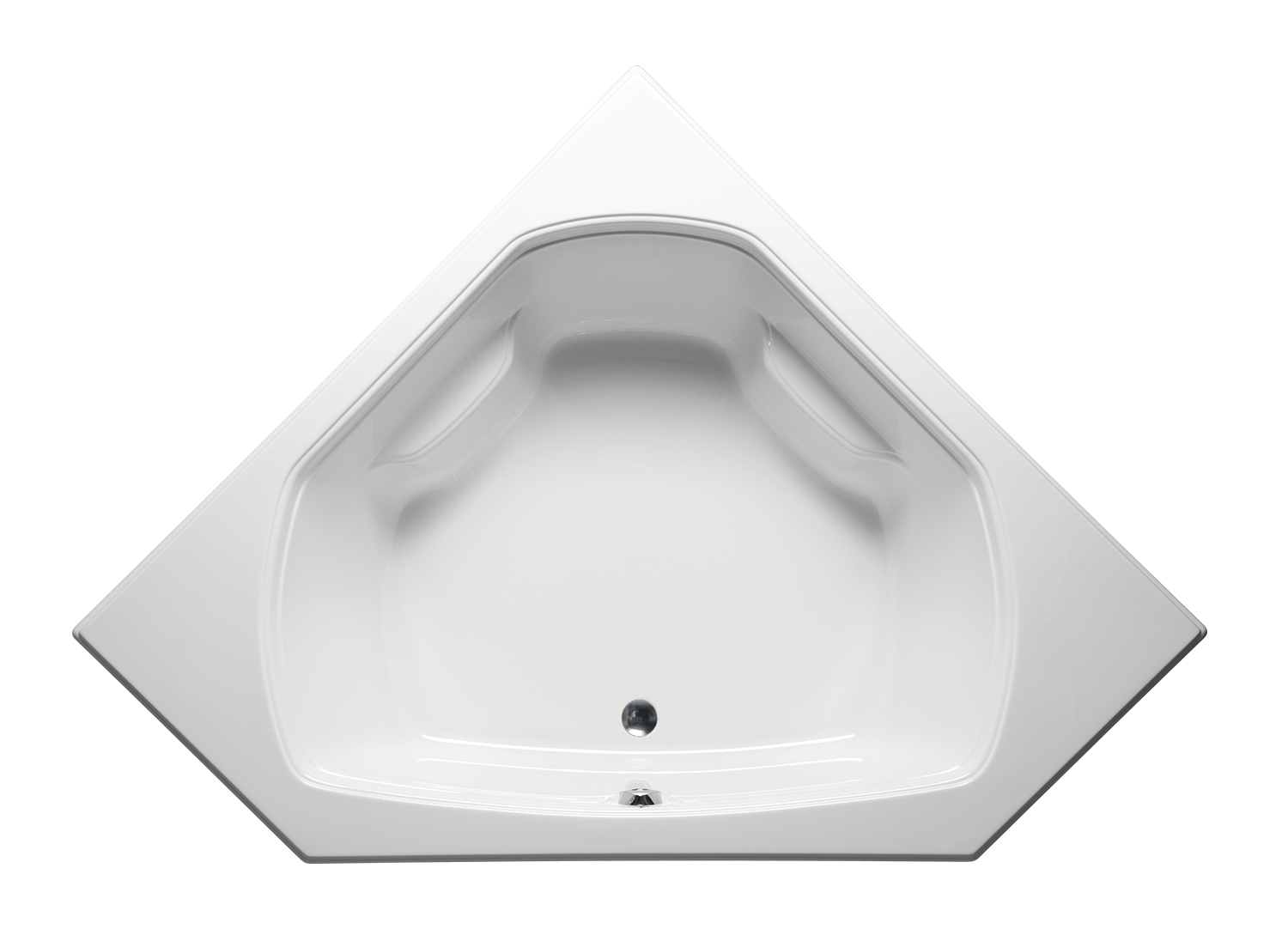 Americh QU6060TA2-WH Quantum Corner 6060 - Tub Only / Airbath 2 - White