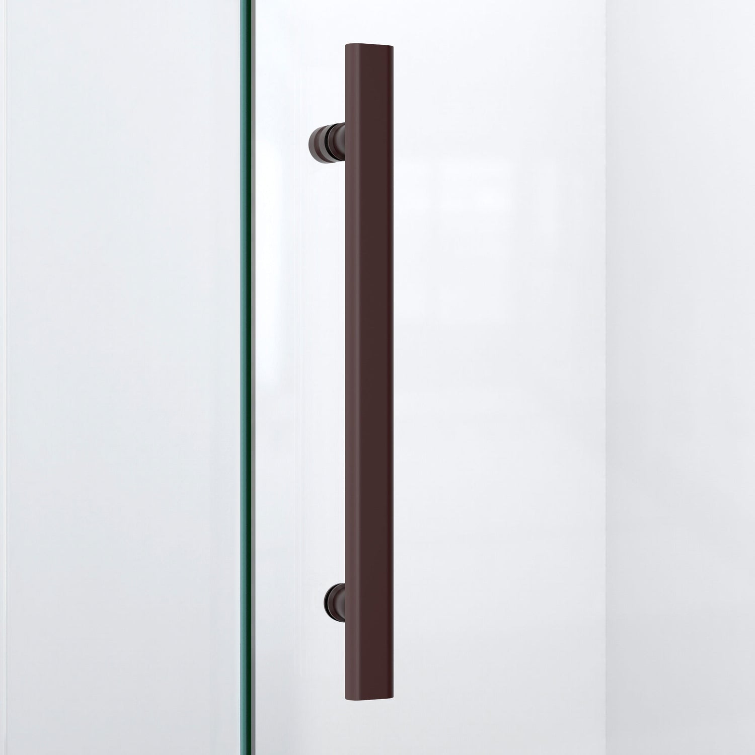 DreamLine Quatra Plus 34 in. D x 58 in. W x 72 in. H Frameless Hinged Shower Enclosure in Oil Rubbed Bronze
