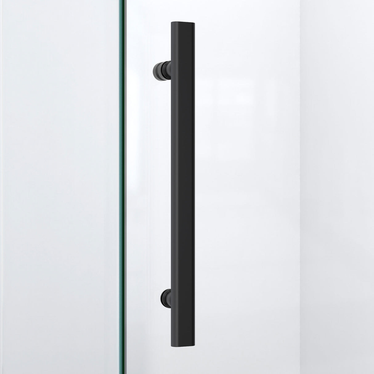 DreamLine Prism Lux 40 in. x 74 3/4 in. Fully Frameless Neo-Angle Shower Enclosure in Satin Black with Black Base