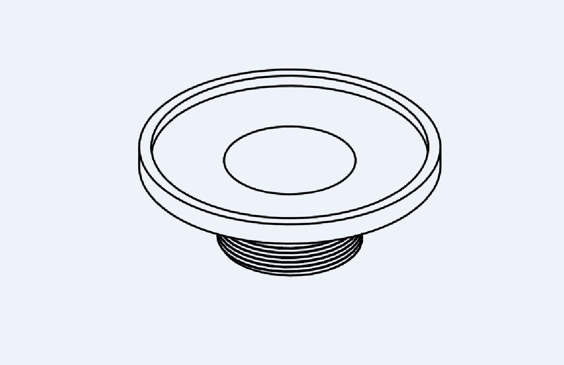 Infinity Drain R 52 5” Round Stainless Steel 2” Throat