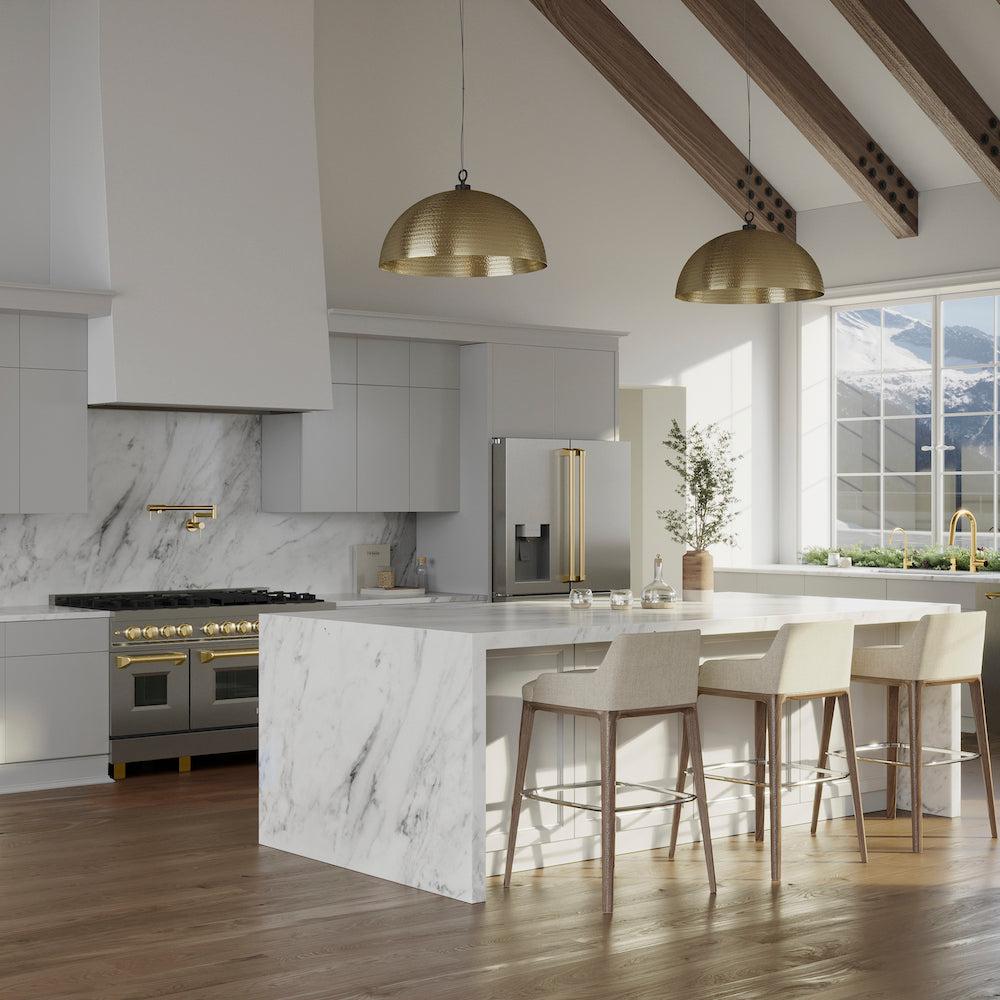 ZLINE Gemini Pot Filler in Polished Gold (GEM-FPF-PG)