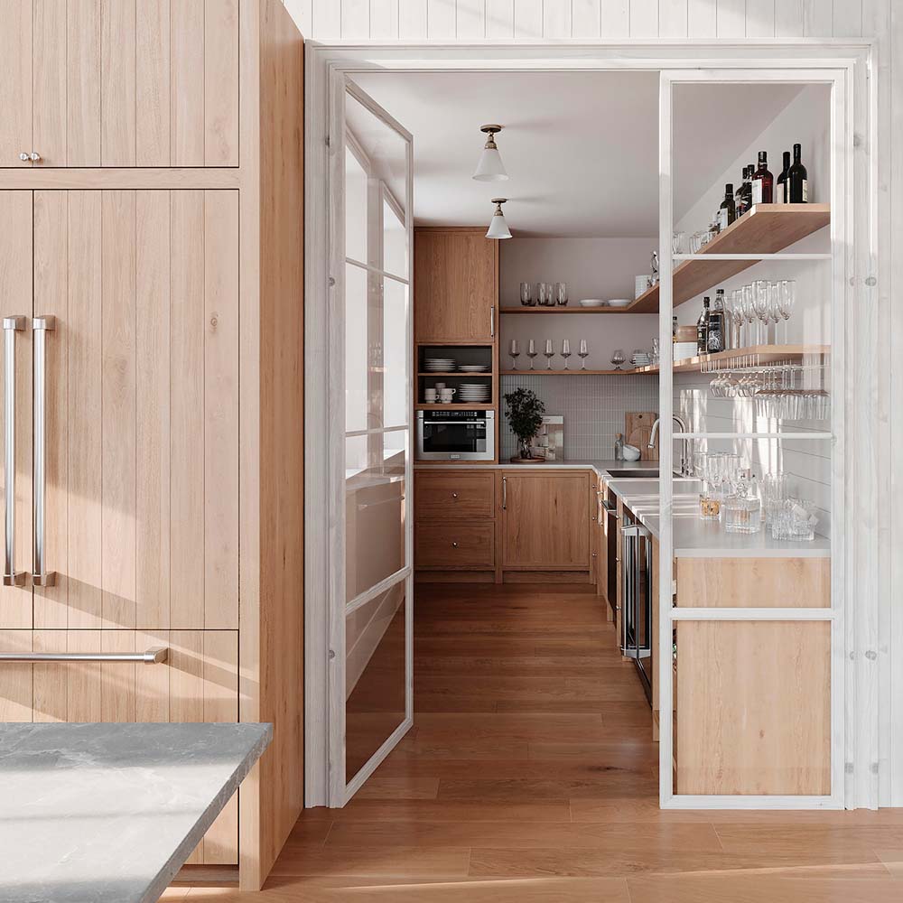 ZLINE 36 in. 19.6 cu. ft. Panel Ready French Door Built-In Bottom Freezer Refrigerator with Water Dispenser and Ice Maker (RBIV-36)