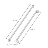 ZLINE 36 in. Refrigerator Panels and Handles in Stainless Steel for Built-in Refrigerators (RPBIV-304-36)