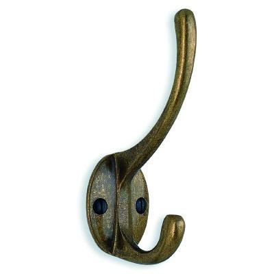 Smedbo Beslagsboden Hat and Coat Hook in Antique Brass