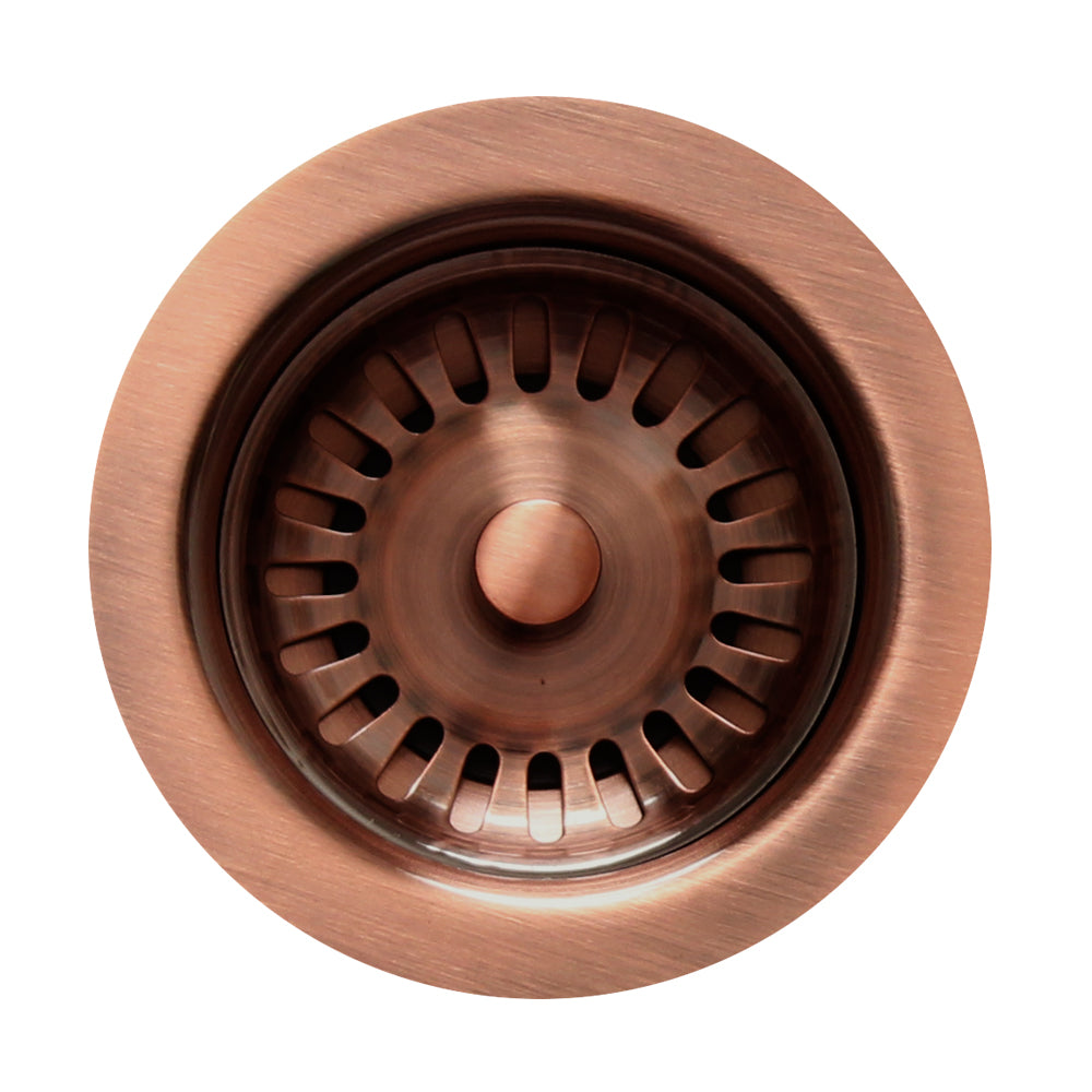3 1/2" Basket Strainer for Deep Fireclay Application