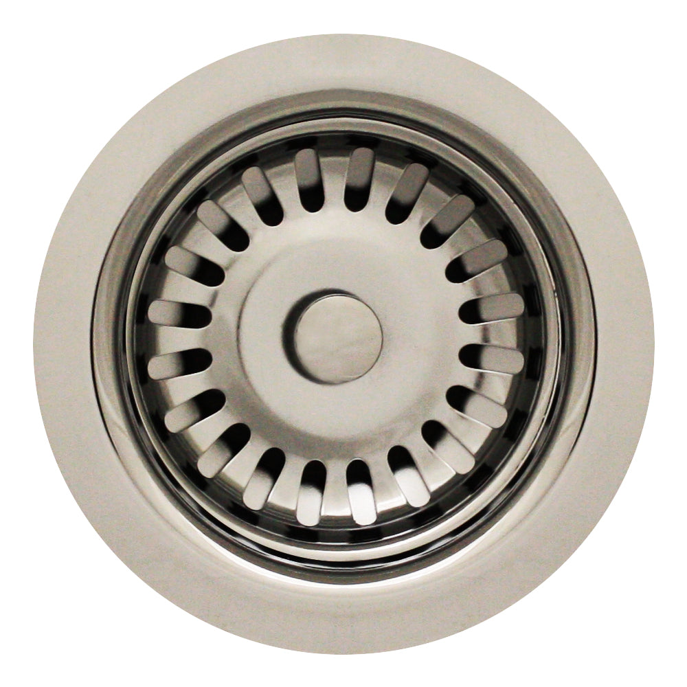3 1/2" Basket Strainer for Deep Fireclay Application