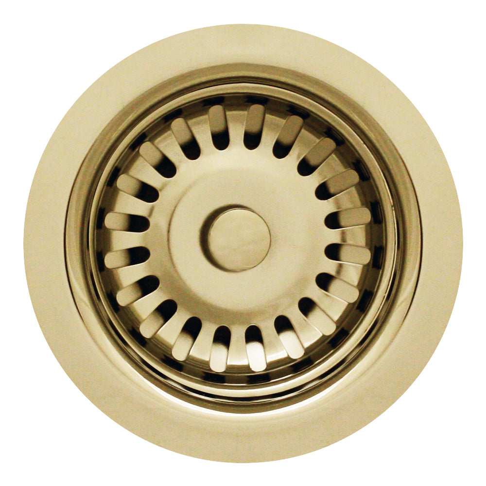 3 1/2" Basket Strainer for Deep Fireclay Application