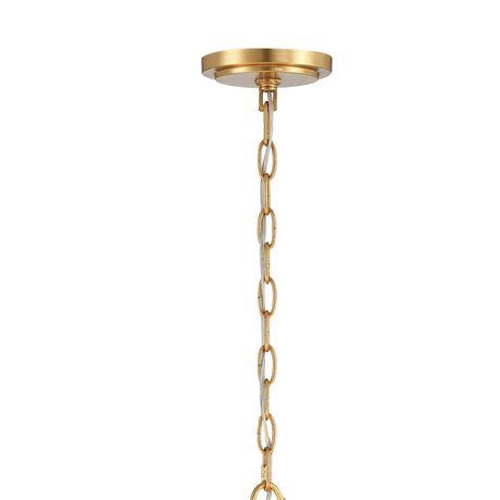 Rollins 8 Light Antique Gold Chandelier ROL-18808-GA