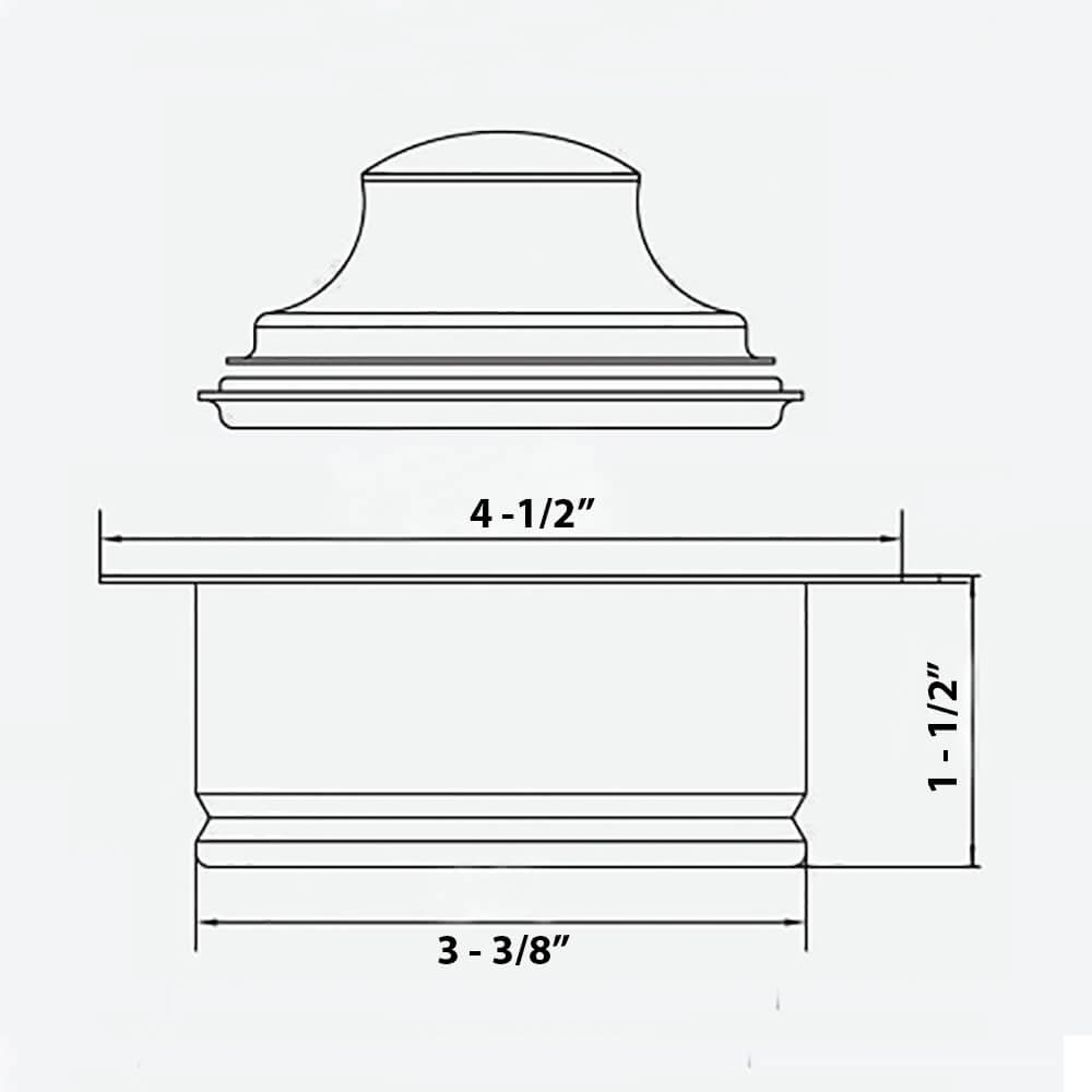 Ruvati Garbage Disposal Flange for Kitchen Sinks - Gunmetal Black Stainless Steel - RVA1041BL
