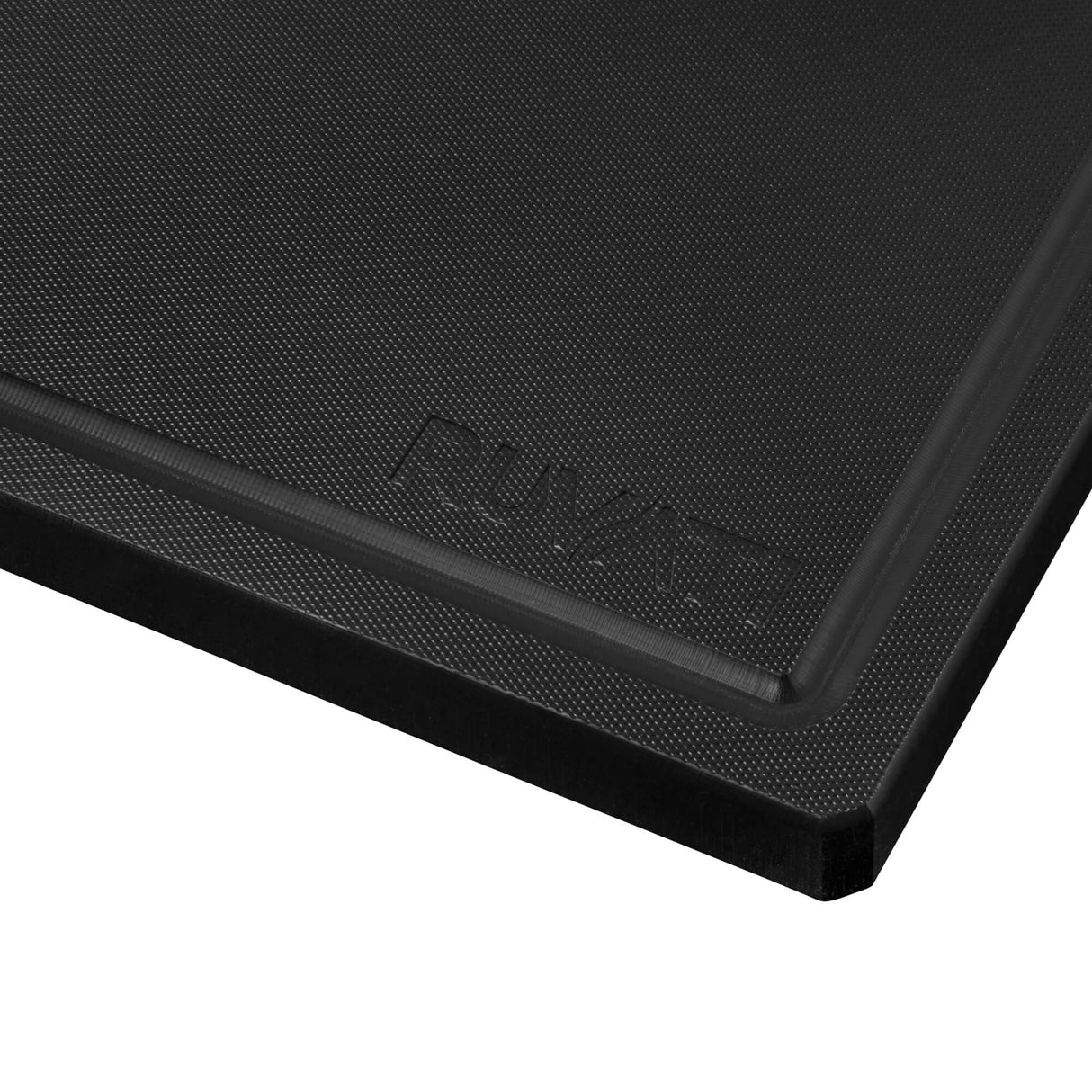 Ruvati 17 x 11 inch LedgeFit Black Resin Replacement Cutting Board for Ruvati Workstation Sinks - RVA1217BLK