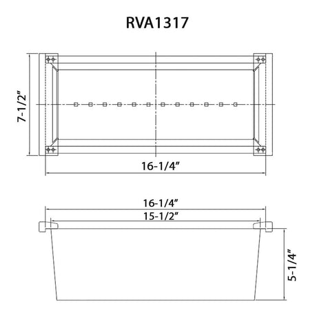 Ruvati Workstation Sink Replacement Colander 17 inch Black Stainless Steel with Wooden Handles - RVA1317BL