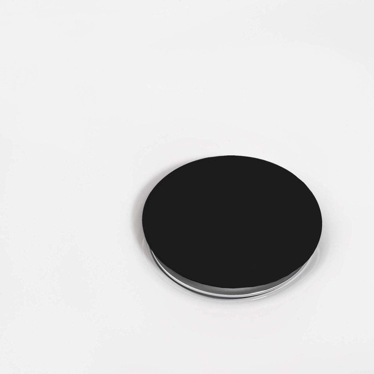 Ruvati Black Ceramic Top Push Pop-up Drain for Bathroom Sinks without Overflow- RVA5102BK
