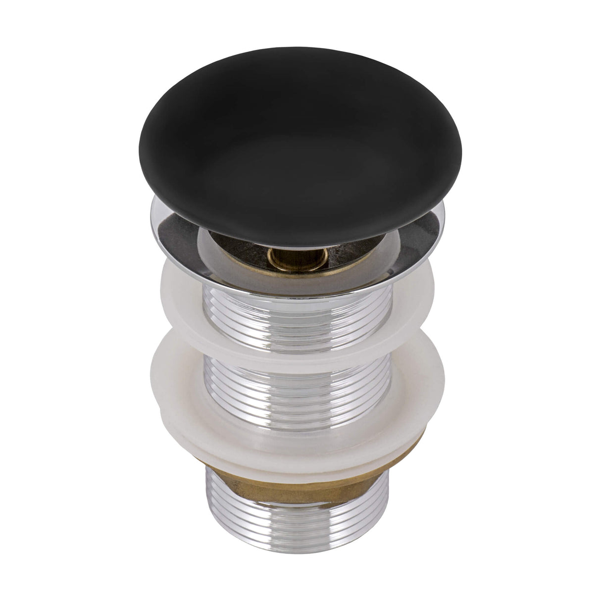 Ruvati 20 x 16 inch Bathroom Vessel Sink Silver Decorative Art Above Vanity Counter Black Ceramic - RVB2016BS