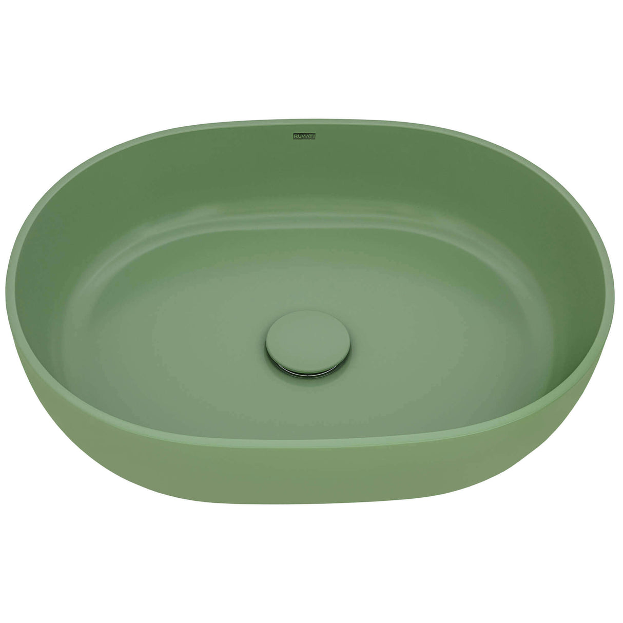 Ruvati 19-inch Avocado Lime Green epiStone Solid Surface Bathroom Vessel Sink - RVB2119GN