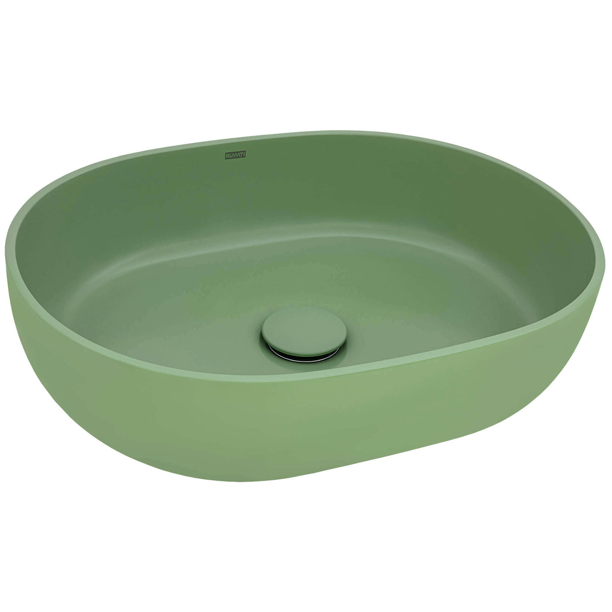 Ruvati 19-inch Avocado Lime Green epiStone Solid Surface Bathroom Vessel Sink - RVB2119GN