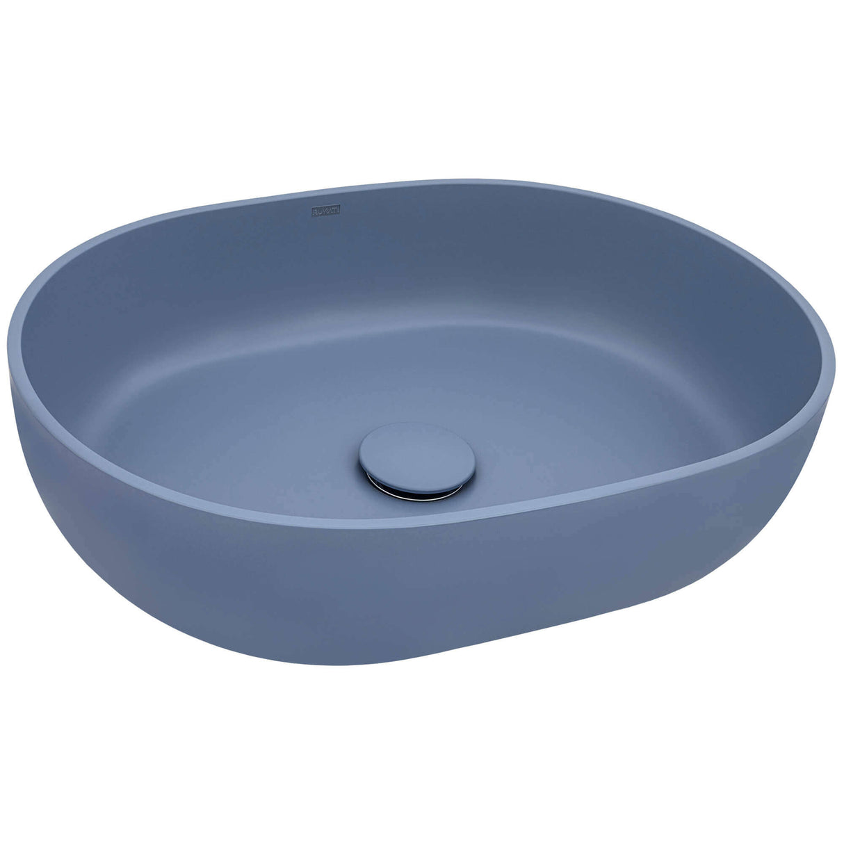 Ruvati 19-inch Pacific Blue epiStone Solid Surface Modern Bathroom Vessel Sink - RVB2119LE