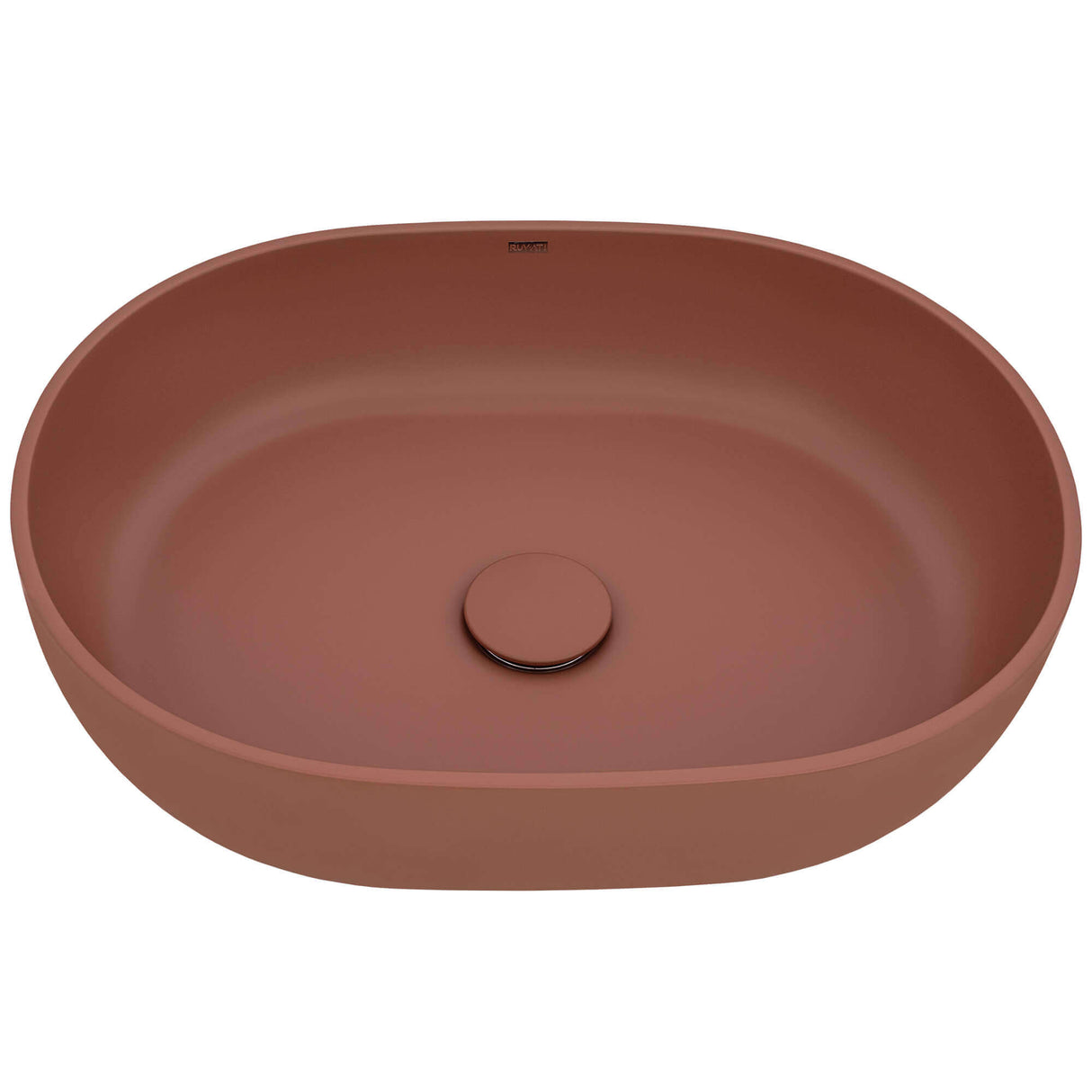 Ruvati 19-inch Sedona Clay Pink epiStone Solid Surface Bathroom Vessel Sink - RVB2119TL