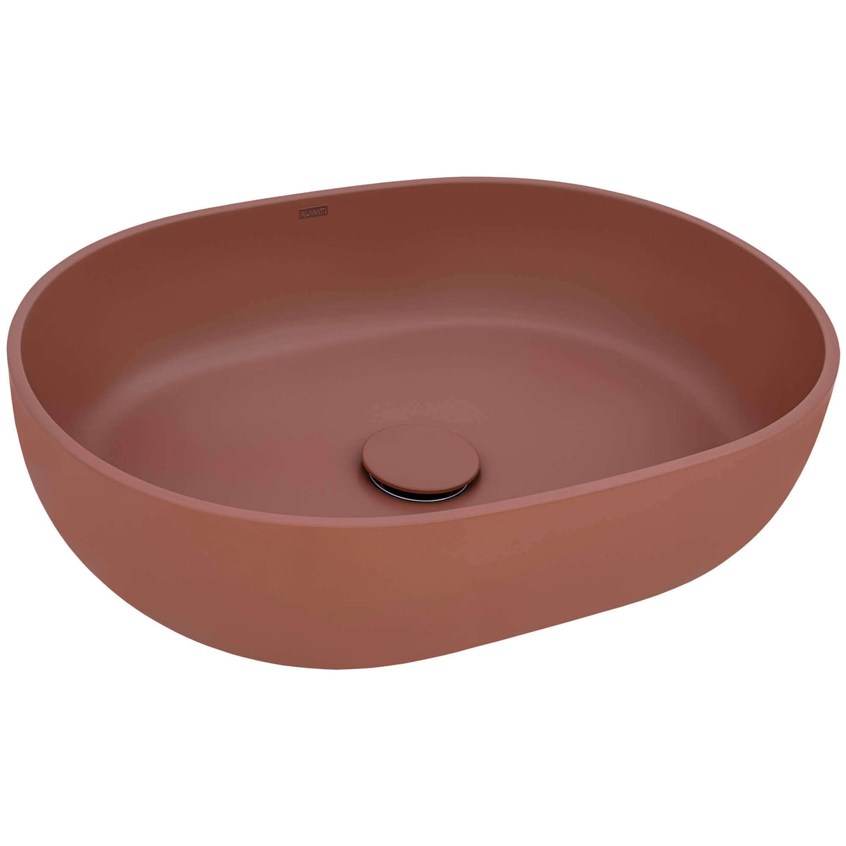 Ruvati 19-inch Sedona Clay Pink epiStone Solid Surface Bathroom Vessel Sink - RVB2119TL