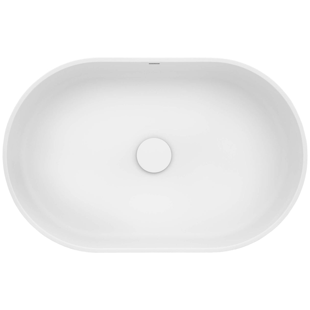 Ruvati 23-inch Matte White epiStone Solid Surface Modern Bathroom Vessel Sink - RVB2550WH