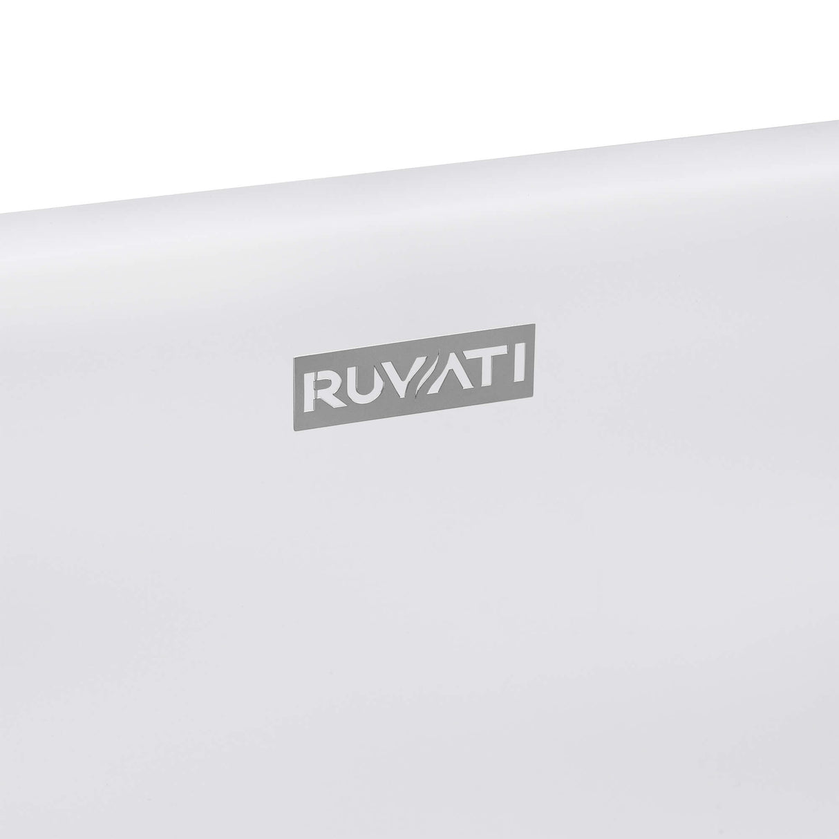 Ruvati 23-inch Matte White epiStone Solid Surface Modern Bathroom Vessel Sink - RVB2550WH