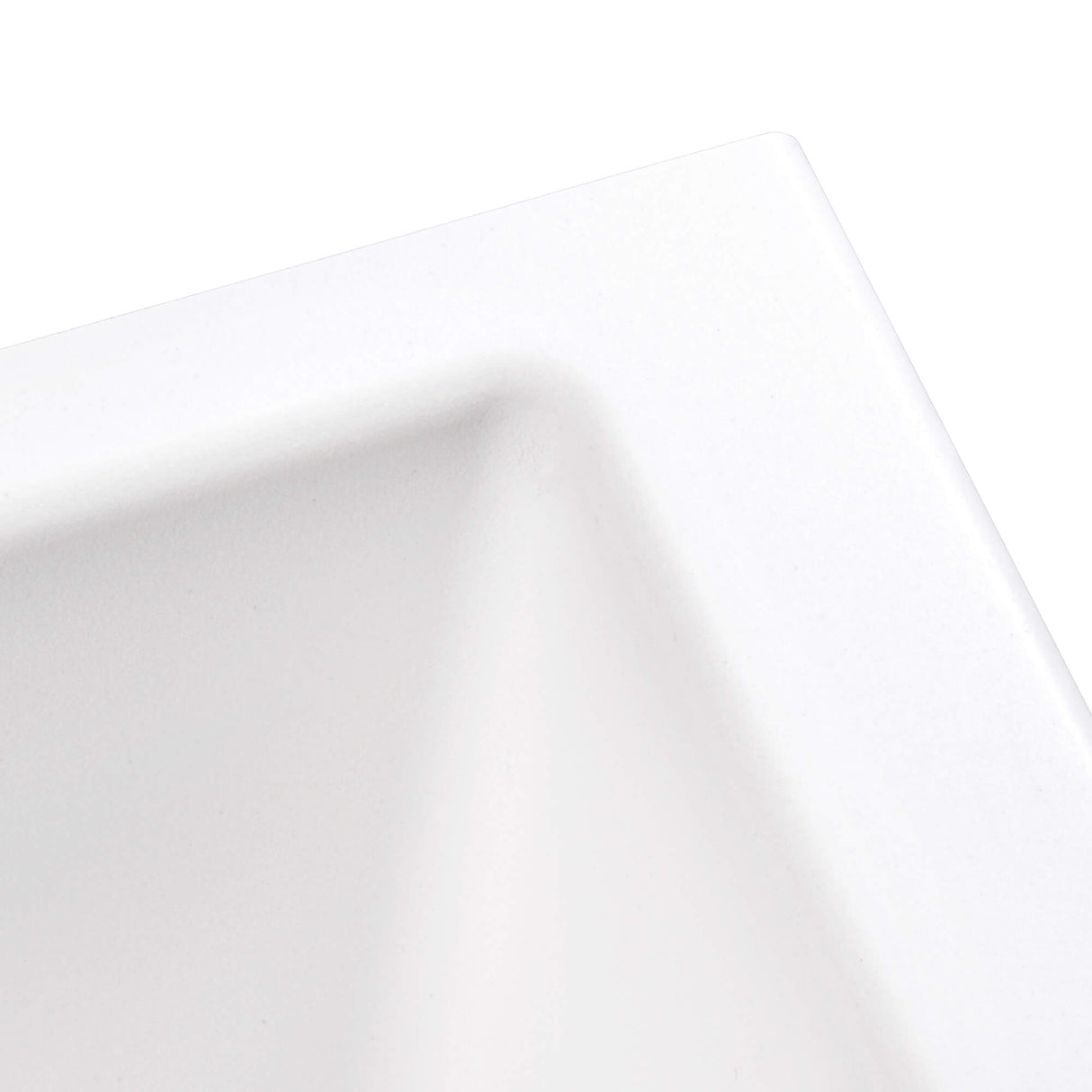 Ruvati 30 x 18 inch Granite Composite Undermount Single Bowl Kitchen Sink - Arctic White - RVG2030WH